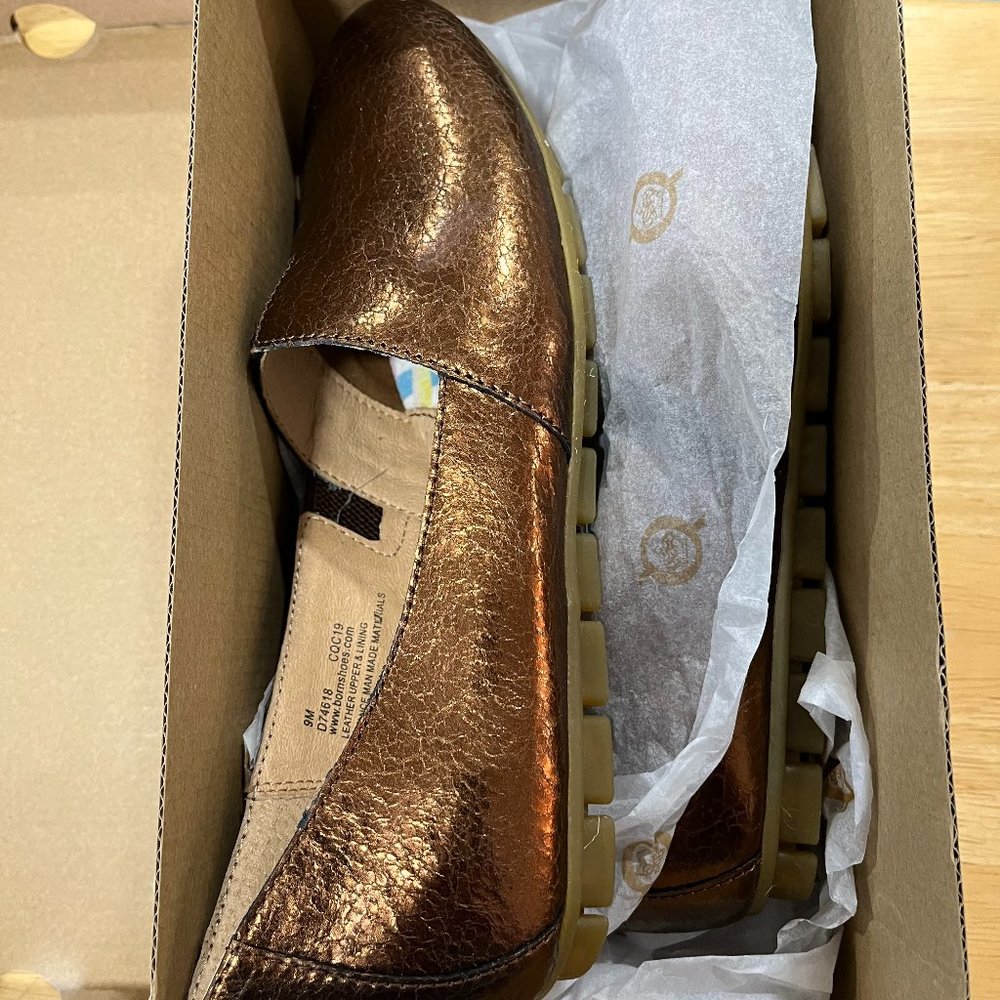 Born size 9 M Bronze SEBRA SHOES New in Box